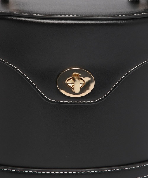 Andemiu（アンデミュウ）の「ステッチバニティバッグ274306（ショルダーバッグ・レディース・ブラック/ブラウン・FREE）」の21枚目の写真