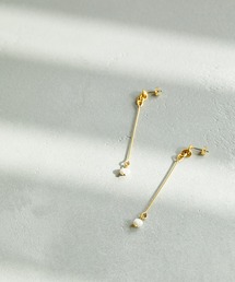 淡水パールIラインピアス