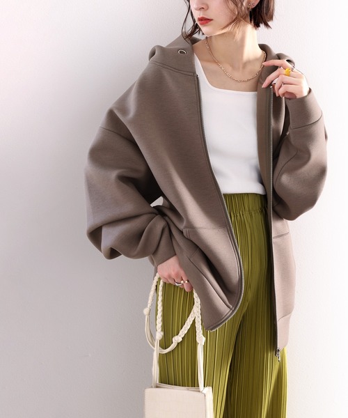 classicalelf(クラシカルエルフ)の「マシュマロダンボール ジップアップパーカー(パーカー・メンズ・ブラック/ベージュ/モカ・MEDIUM/LARGE/X-LARGE/SMALL)」の4枚目の写真
