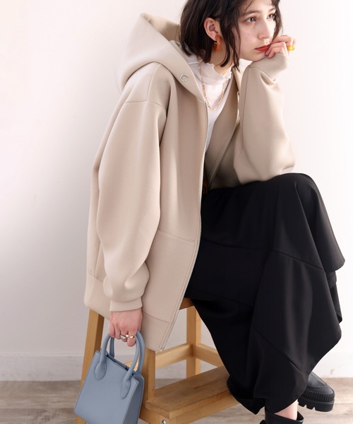 classicalelf(クラシカルエルフ)の「マシュマロダンボール ジップアップパーカー(パーカー・メンズ・ブラック/ベージュ/モカ・MEDIUM/LARGE/X-LARGE/SMALL)」の10枚目の写真