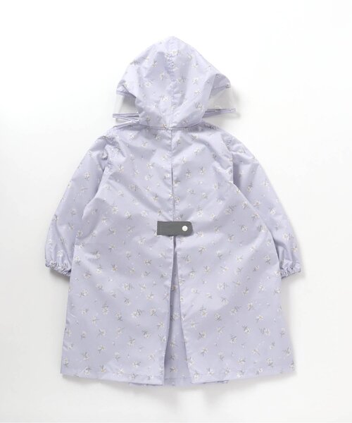 apres les cours（アプレレクール）の「GIRL'Sランドコート(いちご柄・花柄)（レインコート/ポンチョ・キッズ・ラベンダー/ピンク・100/120/130/110）」の6枚目の写真