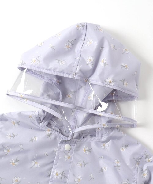 apres les cours（アプレレクール）の「GIRL'Sランドコート(いちご柄・花柄)（レインコート/ポンチョ・キッズ・ラベンダー/ピンク・100/120/130/110）」の8枚目の写真