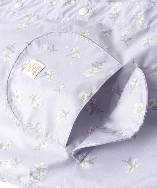 apres les cours（アプレレクール）の「GIRL'Sランドコート(いちご柄・花柄)（レインコート/ポンチョ・キッズ・ラベンダー/ピンク・100/120/130/110）」の12枚目の写真