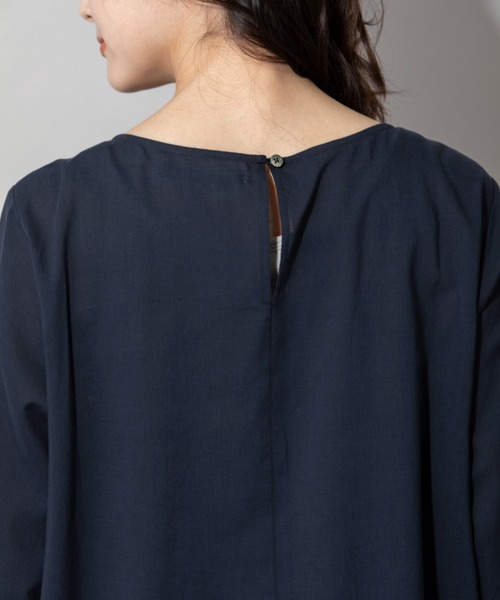 Munich(ミューニック)の「60sテンセルコットンローンタックブラウス(シャツ/ブラウス・レディース・ネイビー/カーキ/ライトベージュ・FREE)」の11枚目の写真