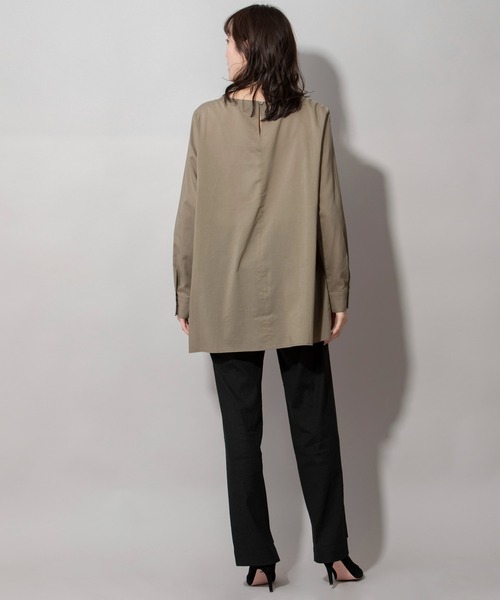 Munich(ミューニック)の「60sテンセルコットンローンタックブラウス(シャツ/ブラウス・レディース・ネイビー/カーキ/ライトベージュ・FREE)」の16枚目の写真