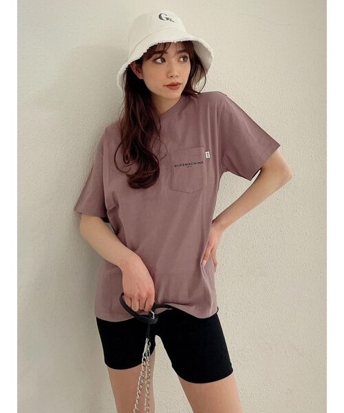 GYDA（ジェイダ）の「【WEB限定】PAPARAZZI BUNNY ロゴTシャツ（Tシャツ/カットソー・レディース・ブラック/オフホワイト/ピンク/オレンジ・FREE）」の12枚目の写真