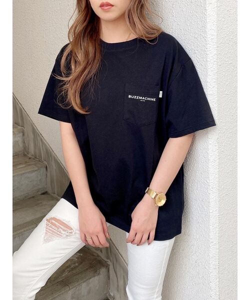 GYDA（ジェイダ）の「【WEB限定】PAPARAZZI BUNNY ロゴTシャツ（Tシャツ/カットソー・レディース・ブラック/オフホワイト/ピンク/オレンジ・FREE）」の16枚目の写真