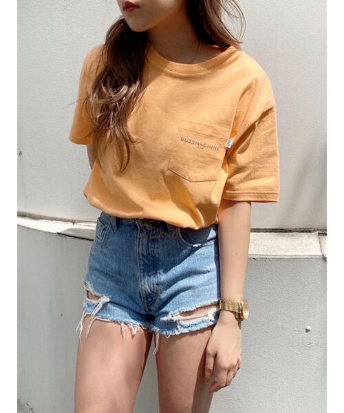 GYDA（ジェイダ）の「【WEB限定】PAPARAZZI BUNNY ロゴTシャツ（Tシャツ/カットソー・レディース・ブラック/オフホワイト/ピンク/オレンジ・FREE）」の19枚目の写真