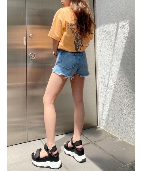 GYDA（ジェイダ）の「【WEB限定】PAPARAZZI BUNNY ロゴTシャツ（Tシャツ/カットソー・レディース・ブラック/オフホワイト/ピンク/オレンジ・FREE）」の20枚目の写真