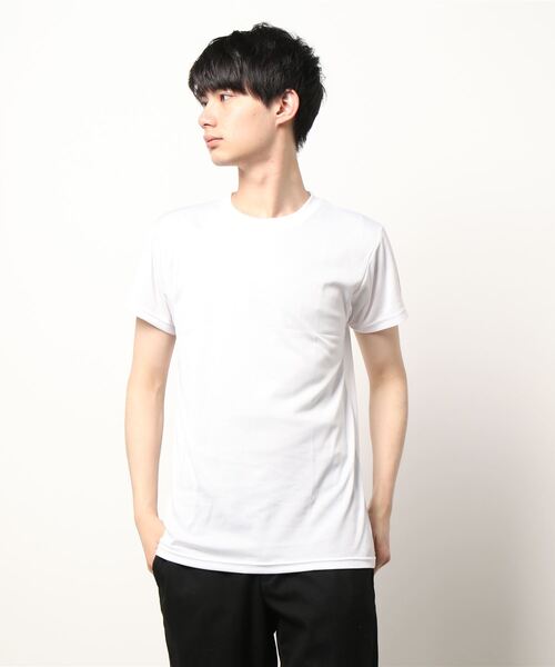 MAJESTIC（マジェスティック）の「【Majestic/マジェスティック】ドライメッシュクルーネックＴシャツ　2枚組（Tシャツ/カットソー・メンズ・ホワイト/ブラック・X-LARGE/SMALL/MEDIUM/LARGE）」の4枚目の写真