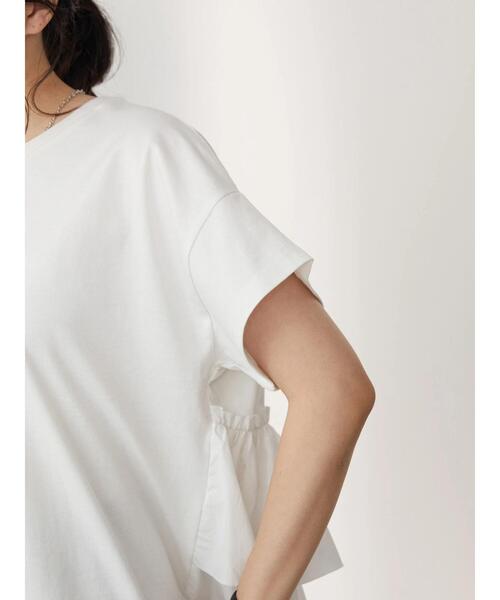AMERICAN HOLIC(アメリカンホリック)の「バックフリル異素材カットプルオーバー(Tシャツ/カットソー・レディース・ブラック/オフホワイト・M/L)」の17枚目の写真