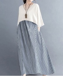オーバーサイズ ドッキング ワンピース