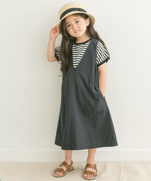 FORK&SPOON（フォークアンドスプーン）の「『親子リンク』FORK&SPOON　ボーダーワイドTシャツ(KIDS)（Tシャツ/カットソー・キッズ・ホワイト系その他/ブラック系その他・120/105/135）」の13枚目の写真