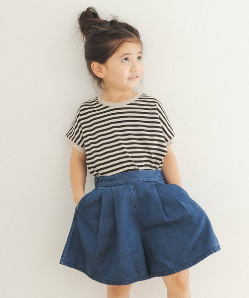 FORK&SPOON（フォークアンドスプーン）の「『親子リンク』FORK&SPOON　ボーダーワイドTシャツ(KIDS)（Tシャツ/カットソー・キッズ・ホワイト系その他/ブラック系その他・120/105/135）」の21枚目の写真