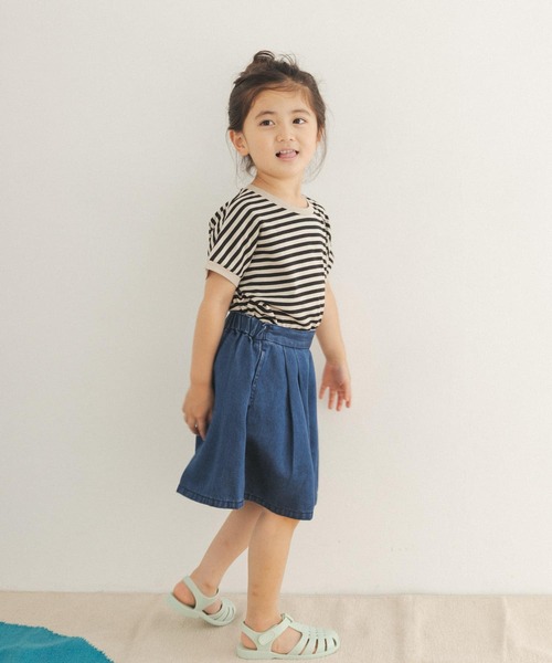FORK&SPOON（フォークアンドスプーン）の「『親子リンク』FORK&SPOON　ボーダーワイドTシャツ(KIDS)（Tシャツ/カットソー・キッズ・ホワイト系その他/ブラック系その他・120/105/135）」の19枚目の写真