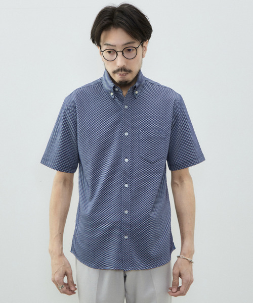 MEN'S MELROSE（メンズメルローズ）の「ブロックサッカーBDポロ（ポロシャツ・メンズ・ホワイト/ネイビー・3/2/5/4）」の3枚目の写真