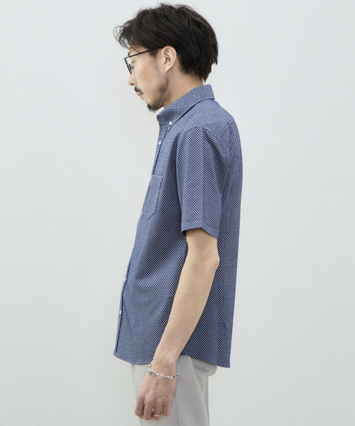 MEN'S MELROSE（メンズメルローズ）の「ブロックサッカーBDポロ（ポロシャツ・メンズ・ホワイト/ネイビー・3/2/5/4）」の4枚目の写真