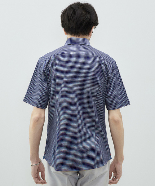 MEN'S MELROSE（メンズメルローズ）の「ブロックサッカーBDポロ（ポロシャツ・メンズ・ホワイト/ネイビー・3/2/5/4）」の5枚目の写真