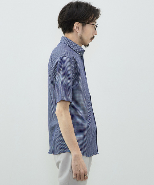 MEN'S MELROSE（メンズメルローズ）の「ブロックサッカーBDポロ（ポロシャツ・メンズ・ホワイト/ネイビー・3/2/5/4）」の6枚目の写真