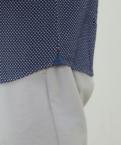 MEN'S MELROSE（メンズメルローズ）の「ブロックサッカーBDポロ（ポロシャツ・メンズ・ホワイト/ネイビー・3/2/5/4）」の8枚目の写真