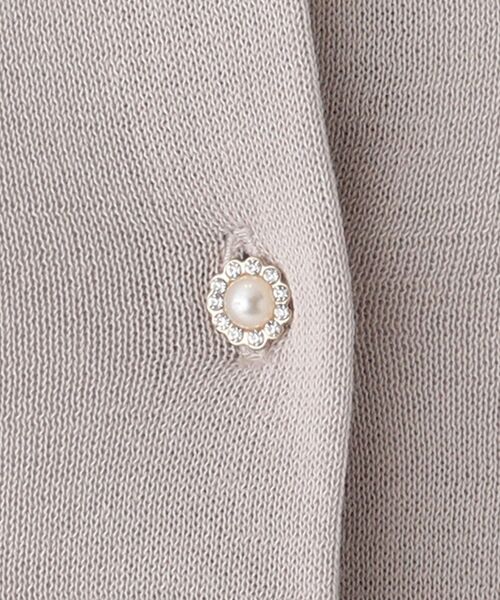 index(インデックス)の「◆コットンアセテート丸首多ボタンカーディガン【WEB限定アイテム】(カーディガン/ボレロ・レディース・ライトグレー/ブラック/パープル/ネイビー/グリーン/ホワイト系・40/38/42/36)」の12枚目の写真