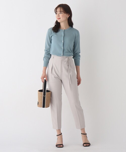 index(インデックス)の「◆コットンアセテート丸首多ボタンカーディガン【WEB限定アイテム】(カーディガン/ボレロ・レディース・ライトグレー/ブラック/パープル/ネイビー/グリーン/ホワイト系・40/38/42/36)」の19枚目の写真