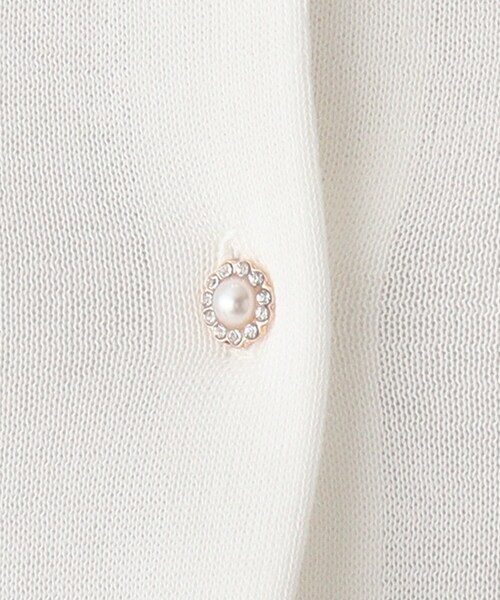 index(インデックス)の「◆コットンアセテート丸首多ボタンカーディガン【WEB限定アイテム】(カーディガン/ボレロ・レディース・ライトグレー/ブラック/パープル/ネイビー/グリーン/ホワイト系・40/38/42/36)」の20枚目の写真