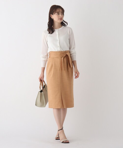 index(インデックス)の「◆コットンアセテート丸首多ボタンカーディガン【WEB限定アイテム】(カーディガン/ボレロ・レディース・ライトグレー/ブラック/パープル/ネイビー/グリーン/ホワイト系・40/38/42/36)」の21枚目の写真