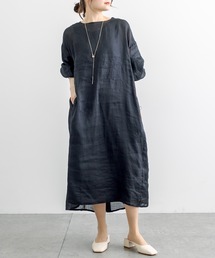 PUAL CE CIN | 【Du noir】ラミーリネン 2WAYワンピース(ワンピース)