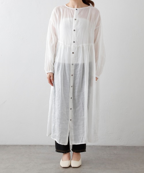 PUAL CE CIN(ピュアルセシン)の「【Du noir】ラミーリネン 2WAYワンピース(ワンピース・レディース・ホワイト/ブラック/グレー・FREE)」の17枚目の写真