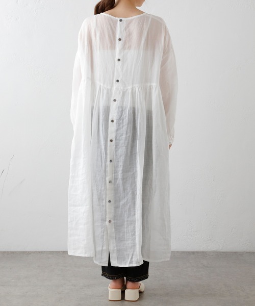 PUAL CE CIN(ピュアルセシン)の「【Du noir】ラミーリネン 2WAYワンピース(ワンピース・レディース・ホワイト/ブラック/グレー・FREE)」の16枚目の写真