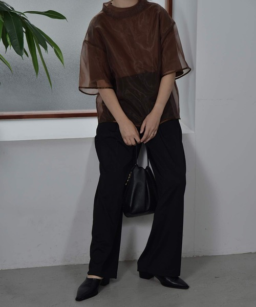 I_am（アイアム）の「basic stretch pants（その他パンツ・レディース・オフホワイト/ブラック・FREE）」の18枚目の写真
