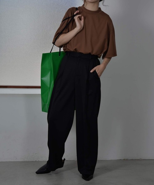 I_am（アイアム）の「basic stretch pants（その他パンツ・レディース・オフホワイト/ブラック・FREE）」の20枚目の写真