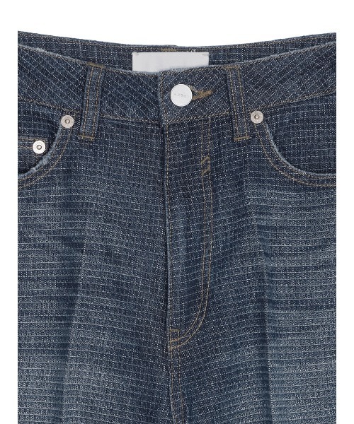 完売！アメリ。新品MEDI 2WAY REMOVE DENIM PANTS25 セール】MEDI RIPSTOP TAPERED DENIM（デニムパンツ）｜Ameri