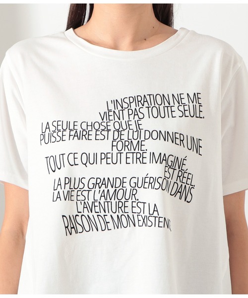 Settimissimo（セッティミッシモ）の「ランダムロゴバックロングプルオーバー（Tシャツ/カットソー・レディース・ブラック/オフホワイト・FREE）」の7枚目の写真