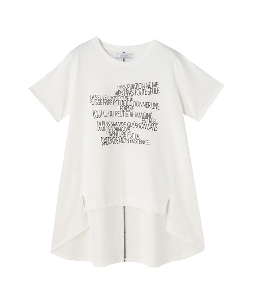 Settimissimo（セッティミッシモ）の「ランダムロゴバックロングプルオーバー（Tシャツ/カットソー・レディース・ブラック/オフホワイト・FREE）」の9枚目の写真