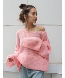 Ungrid | 透かし編みル－ズニット(ニット/セーター)