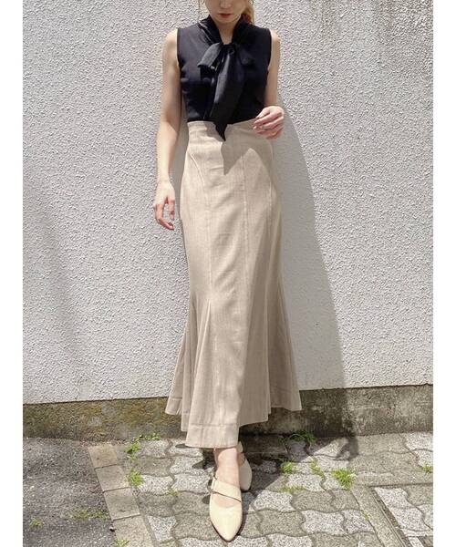 dazzlin(ダズリン)の「ボウタイノースリニットトップス(ニット/セーター・レディース・ブラック/パープル/グレー/モカ・FREE)」の10枚目の写真