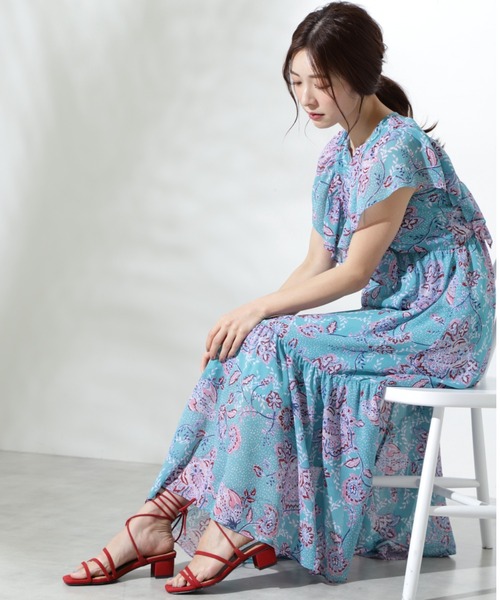 JILL STUART（ジルスチュアート）の「◆サブリナドレスワンピース（ワンピース・レディース・ブルー/ピンク・2/0）」の2枚目の写真