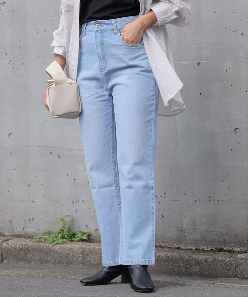 frames RAY CASSIN(フレームスレイカズン)の「S/M展開 デニムストレートパンツ(デニムパンツ・レディース・インディゴブルー/ライトインディゴブルー/キナリ/ブルー系・SMALL/MEDIUM)」の13枚目の写真