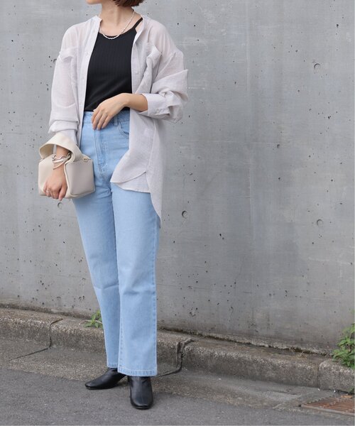 frames RAY CASSIN(フレームスレイカズン)の「S/M展開 デニムストレートパンツ(デニムパンツ・レディース・インディゴブルー/ライトインディゴブルー/キナリ/ブルー系・SMALL/MEDIUM)」の11枚目の写真