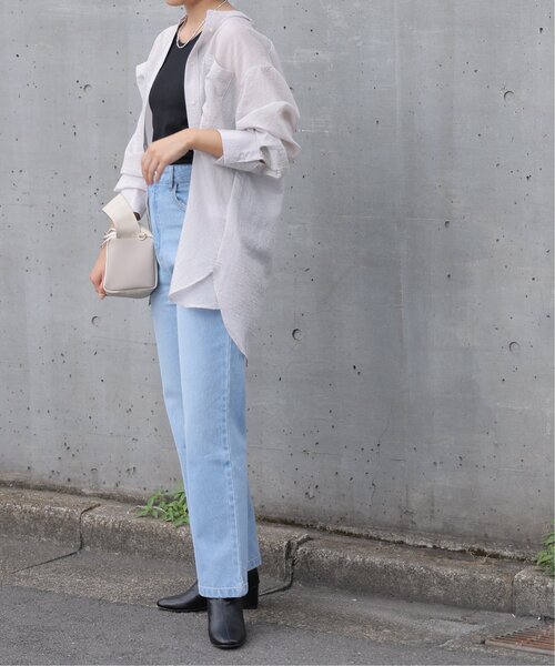 frames RAY CASSIN(フレームスレイカズン)の「S/M展開 デニムストレートパンツ(デニムパンツ・レディース・インディゴブルー/ライトインディゴブルー/キナリ/ブルー系・SMALL/MEDIUM)」の10枚目の写真