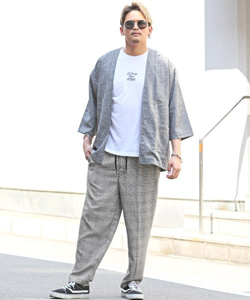 LUXSTYLE(ラグスタイル)の「T/Rワイドテーパードパンツ(スラックス・メンズ・その他/クリーム/ブラウン系その他/ベージュ系その他/グリーン系その他/グレー系その他・M/L)」の10枚目の写真