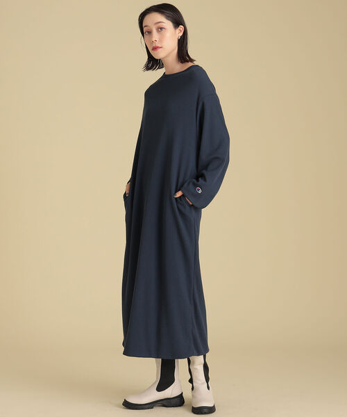 Champion 別注 ワンピース Ray Beams リバーシブル ロングスリーブ 別注 Ray リバーシブル ワンピース ワンピース Beams