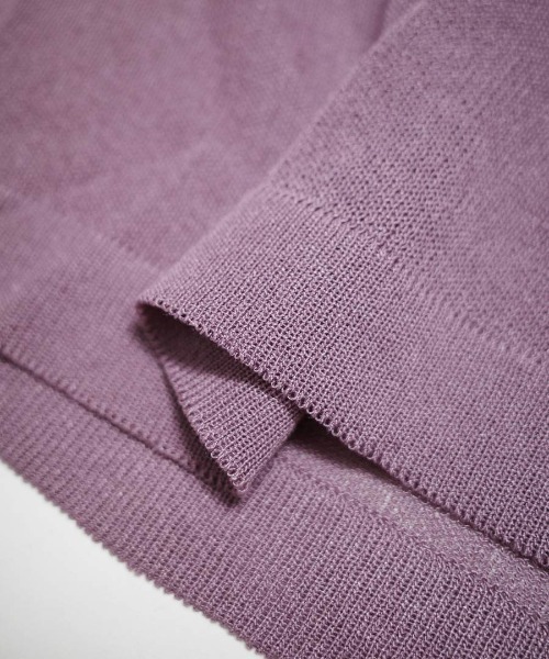 shopnikoniko（ショップニコニコ）の「カーディガン 秋冬 薄手 長袖 シアー ロング Vネック シアーカーディガン（カーディガン/ボレロ・レディース・ホワイト/ブラック/パープル/ピンク/ブルー・フリー）」の13枚目の写真