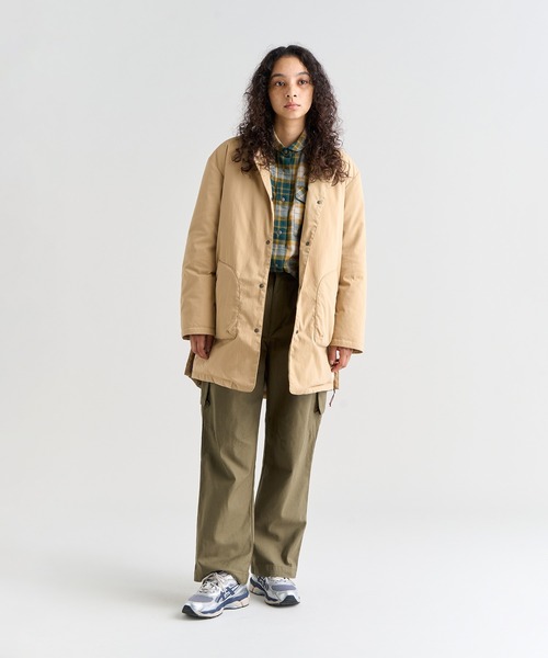 NANGA(ナンガ)の「HINOC RIPSTOP INNER DOWN LONG CARDIGAN W/ヒノックリップストップ インナーダウン ロングカーディガン(ウィメンズ)(ダウンジャケット/コート・レディース・ブラック/アーミー/ネイビー/ベージュ/ブラウン/オレンジ系その他・M/L/S/XL)」の11枚目の写真