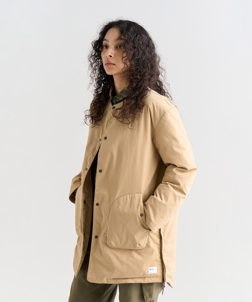 NANGA（ナンガ）の「HINOC RIPSTOP INNER DOWN LONG CARDIGAN W/ヒ