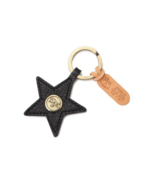 IL BISONTE(イルビゾンテ)の「IL BISONTE / ORIGINAL LEATHER / キーリング(キーホルダー・レディース・ホワイト/ブラック/ダークブラウン/ネイビー/グレー/レッド/オリーブ/オレンジ/グリーン/ライトブラウン/ナチュラル/レンガ・FREE)」の3枚目の写真