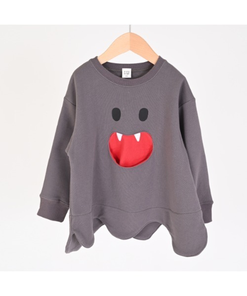 nicohrat（ニコフラート）の「ニコフラート おばけトレーナー（スウェット・キッズ・チャコールグレー/ベージュ系その他6・110cm/140cm/100cm/120cm/130cm/90cm）」の4枚目の写真