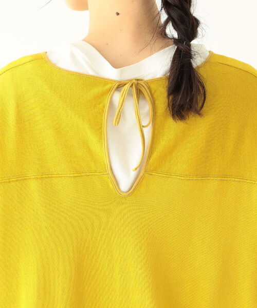 BEAMS BOY(ビームスボーイ)の「BEAMS BOY / ロゴ フットボール ロングスリーブ Tシャツ(Tシャツ/カットソー・レディース・ネイビー/マスタード・ONE SIZE)」の15枚目の写真